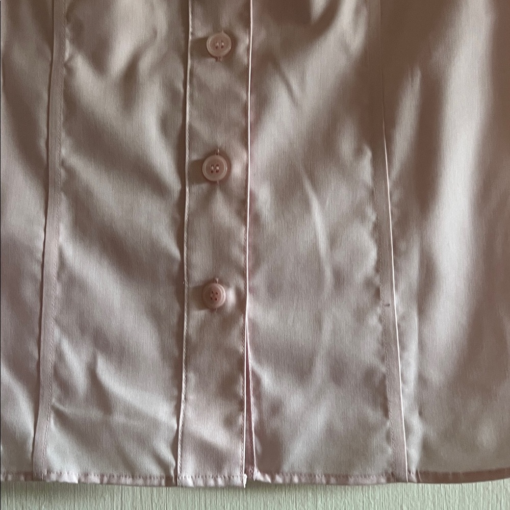 Calvin Klein Light Pink Button-Up Blouse - Picture 2 of 8